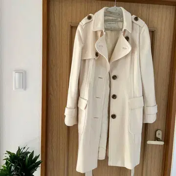 BANANA REPUBLIC 아이보리 롱 코트 프레티토 5