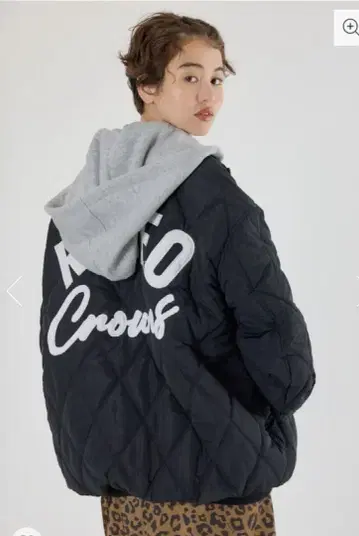 로데오 크라운 퀼팅 후드 블루종 BLACK 아우터 겉옷