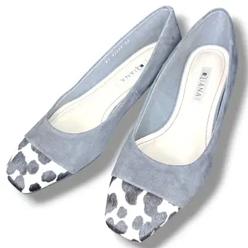 DIANA 다이애나 스웨이드 플랫 펌프스 송치 레오파드 24