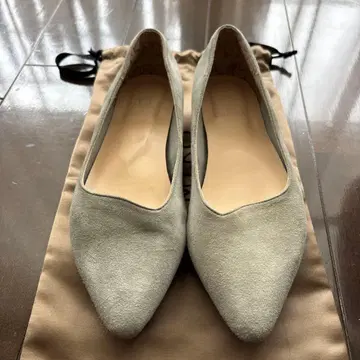 히미코 Enbrouille 스웨이드 그레이 스틸레토 펌프스