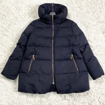 컨디션 최상 노블 에스테르파유 미들 다운 코트 코쿤 다크 네이비 38