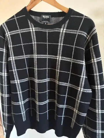 TODD SNYDER 체크 무늬 니트 스웨터 M