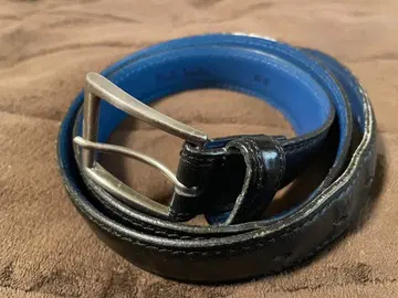 XmasSALE Paul Smith 가죽 벨트 블랙/파랑 콤비