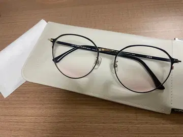 JINS 티크 컬러 렌즈 안경 핑크 도수 없음