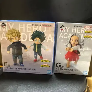 제일복권 나의 히어로 아카데미아 E상 이즈쿠&카츠키 G상 엘리 피규어