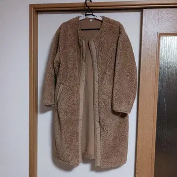 금일 한정 특가 베이지 보아 롱 코트