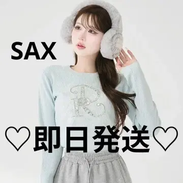 Darich 다리치 DR 비쥬 플라워 리브 니트탑 SAX