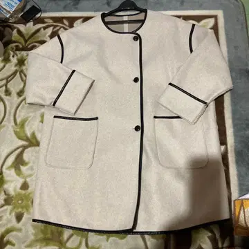 노카라 자켓 베이지