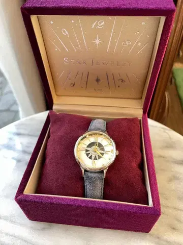 STAR JEWELRY 실버/그레이 라이트온 타임 손목시계