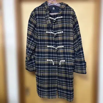 JOHNJELLO 체크 무늬 더플 코트