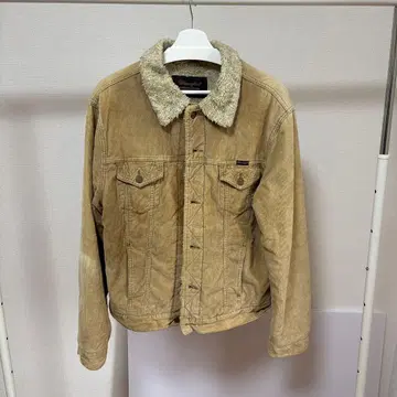 Wrangler 베이지 코듀로이 자켓 보아 옷깃