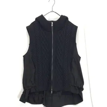 trois : 이소재 케이블 니트 베스트