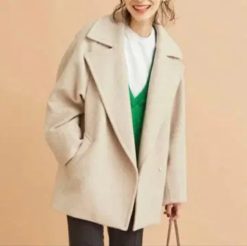 BEAUTY&YOUTH 베이지 피 코트 M 사이즈 유나이티드 애로우즈