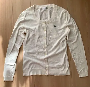 LACOSTE 라코스테 화이트 가디건 긴팔