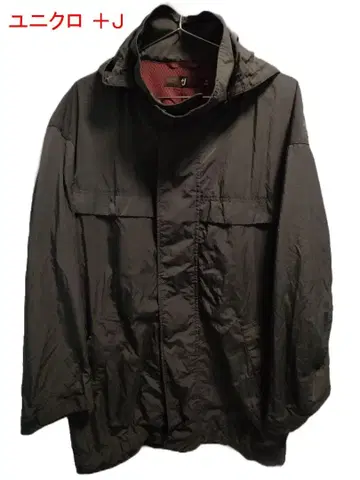 유니클로 +J 오버사이즈 후디드 하프 코트 08 DARK GRAY