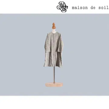 [ maison de soil ] 리프 블록 프린트 래글런 코트