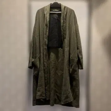 183 pas de calais 올리브 그린 롱 코트