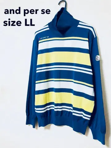 and per se 스웨터 터틀 남성용 LL XL 골프웨어 새상품