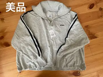 prince 그레이 하프 지퍼 트레이닝복