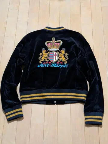 새상품급 Jane Marple 블랙 벨벳 스카잔