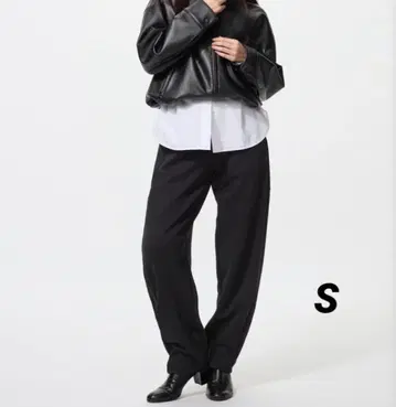 UNIQLO 드라이 맨투맨 커브 팬츠 블랙