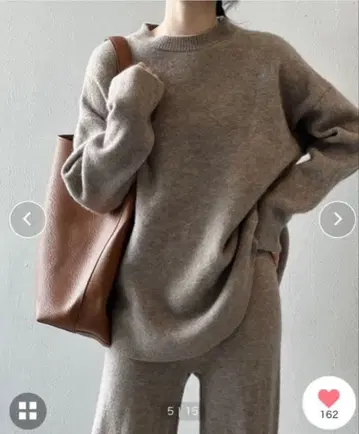 FAVORITO 니트탑 와이드 팬츠 셋업