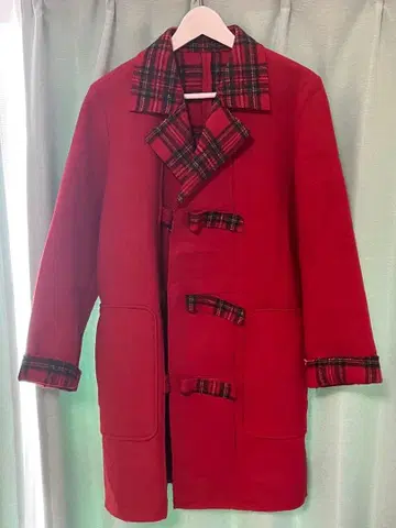 LES ZAZOUS 빨간색 더플 코트 M