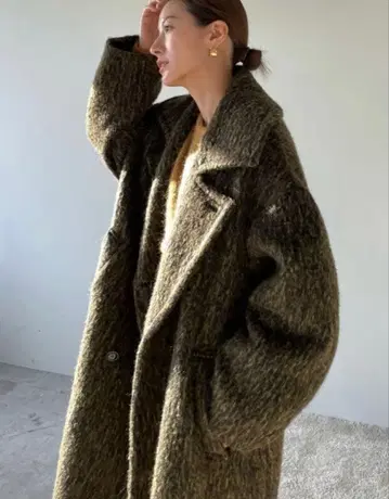 CLANE MIX SHAGGY LADY COAT 코트