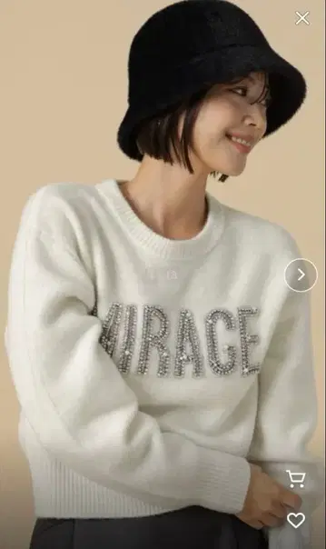 [ 새상품급 ] Apuweiser-riche 비쥬 로고 니트