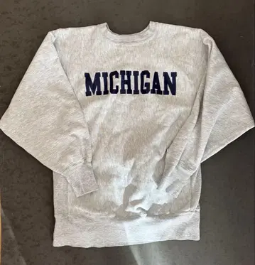 80s Champion 리버스 위브 Michigan 그레이 L 사이즈