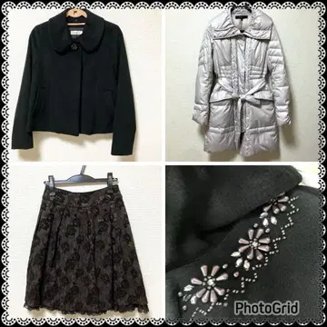 레스트로즈 숏코트 리플렉트 다운 코트