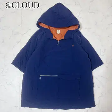 새상품급 &CLOUD 아노락 후드티 충전솜 다운 반팔