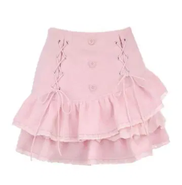 bobon21 스커트 핑크