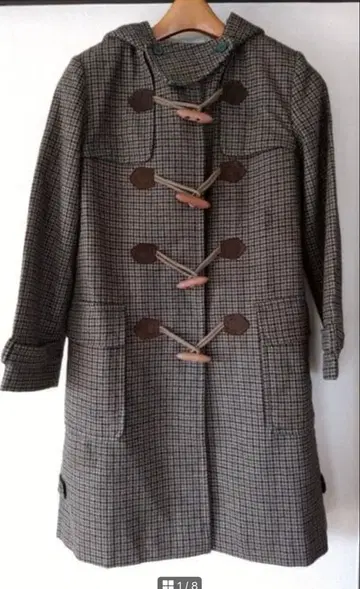 더플 코트 여성용 레나운사제 빈티지 이미지보다 더 깨끗합니다