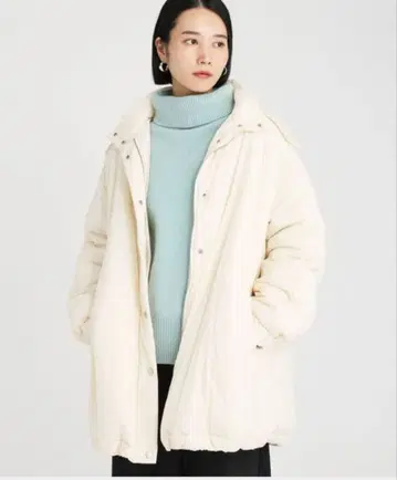 충전솜 블루종 코트