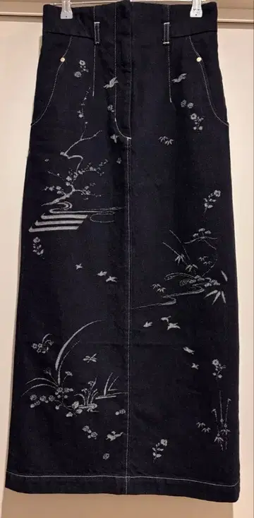 마메 쿠로구치 자수 타이틀 스커트 사이즈 1