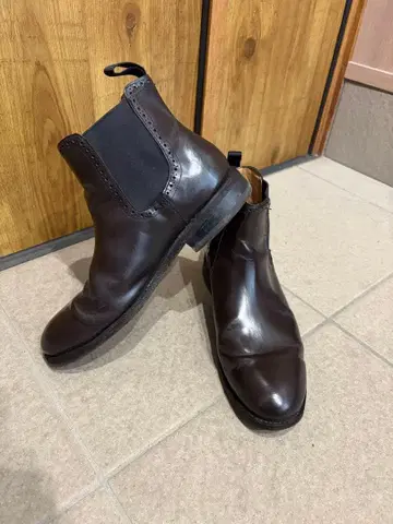 다크 브라운 사이드 고어 부츠