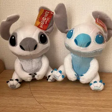 택 포함 미사용 새상품 디즈니 스티치 봉제 인형 2개 세트