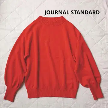 새상품급 저널 스탠다드 캐시미어 혼방 볼륨 슬리브 니트 하이넥