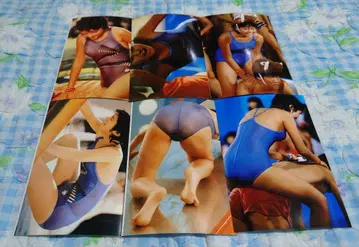 80년대 아이돌 브로마이드 미타 칸코 수영 대회 L 사이즈 6장