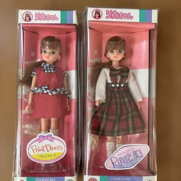 3대 리카짱 리카짱 프린트 드레스 & 로맨틱 드레스 세트