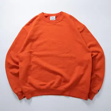 Champion 챔피온 무지 맨투맨 오렌지 속기모