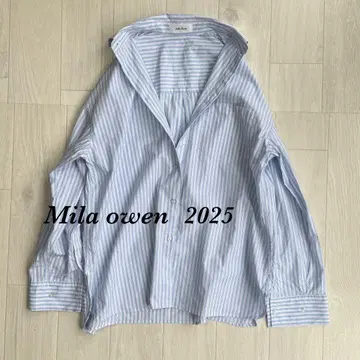 Mila owen 새상품급 셔츠 커브 루즈 실루엣 와이드 셔츠