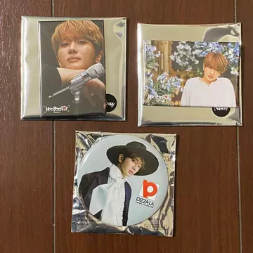 Nissy 캔뱃지 3개 세트 호카포 카페 피자라