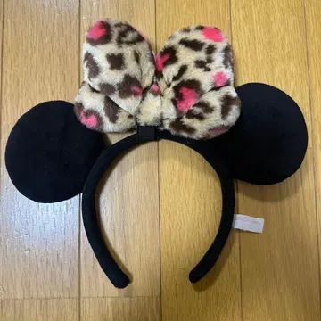 미니 마우스풍 레오파드 머리띠