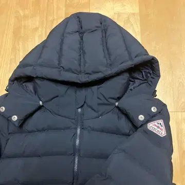 PYRENEX 네이비 다운 자켓 후드 부착