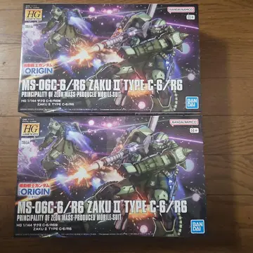 HG 1/144 자쿠 II C-6/R6형 THE ORIGIN 2개 세트