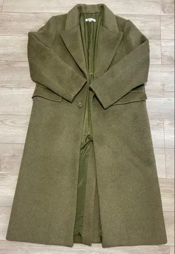 MOUSSY 올리브 그린 롱 코트