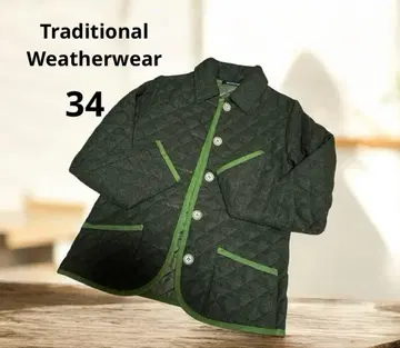 트래디셔널 웨더웨어 퀼팅 자켓 그린 계열 34