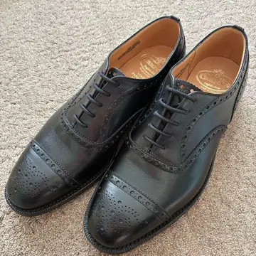 미사용품 Church's DIPLOMAT 쳐치 73 라스트 65F 블랙